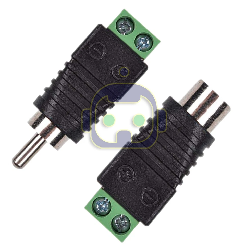 5 Pairs Speaker Wire Cable To Audio Female Male Rca Connector Jack Plug Us Ship