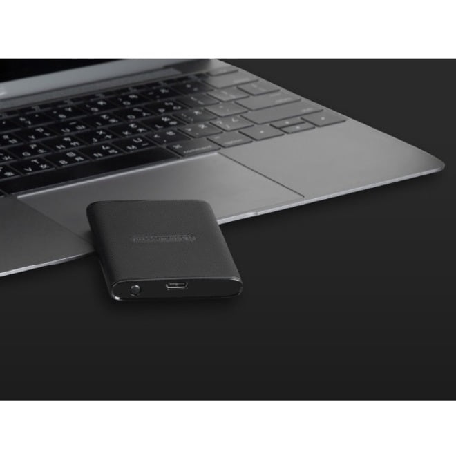 Transcend ESD270C - SSD - 500 GB - external (portable) - USB 3.1 Gen 2 - 256-bit AES - black