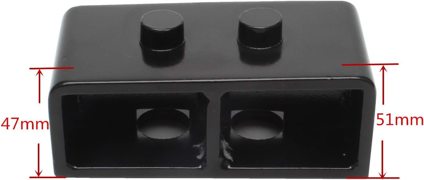 2'' Rear Leveling Kit Lift Kit Blocks with U Bolts Compatible for 2004-2020 Ford F150 2WD 4WD