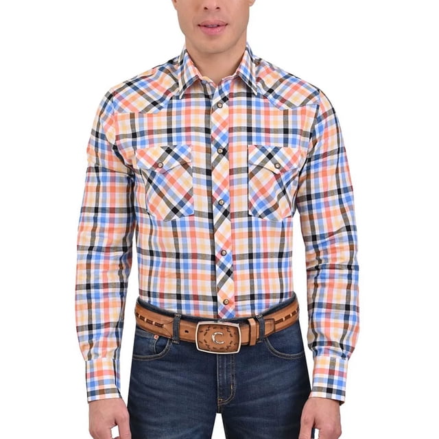 Camisa Vaquera Crema Manga Larga Regular Fit