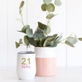 thumbnail image 2 of Koyal Wholesale 21st Birthday Wine Tumbler with Lid 12oz Stemless Stainless Steel Insulated Glitter 21 & Fabulous, 2 of 5