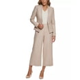 thumbnail image 3 of Calvin Klein Womens Twill Cropped Wide Leg Pants, 3 of 3