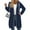 Navy, variant on Hogleaql Long Fleece Hoodies for Women Fashion Zip Up Thick Hoodie Versatile Fleece Fall Winter Sweatshirts Knee Length Long Sweatshirt Jacket with Pockets
