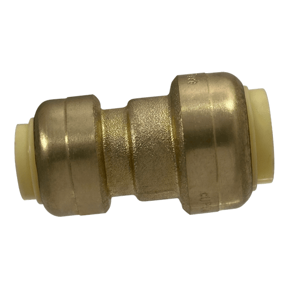 2 Pcs XFITTING Push Fit 1/2 Inch x 3/8 Inch Push Fit Coupling, Push Fit Reducing Coupling, 27-6-8=2XX