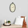Stratton Home Decor Antique Oval Bird Clock