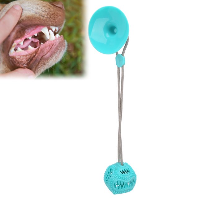 Dog Rope Molar Toy, Dog Tooth Cleaning Ball Multi-Functional Bite Resistant Small Bell Sound Design for Indoors and Outdoors Pink,Green,Lake Blue