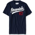 thumbnail image 1 of Aeropostale - Camiseta de béisbol para hombre, color azul, pequeña Aeropostale  Camiseta gráfica, 1 of 2