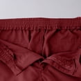 thumbnail image 7 of Amzcrzy Cargo Shorts for Men with Button Pockets Oversized Staight Leg Summer Workout Shorts Lightweight Elastic Waist Knee Length Hiking Shorts Casual Solid Color Outdoor Mens Shorts Red XL, 7 of 7