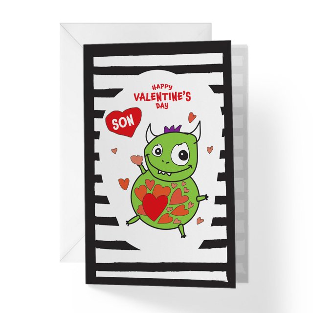 Tarjeta de San Valentín para hijo 13 x 19 cm