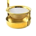 thumbnail image 1 of Rotating Tea Strainer Teaware Fine Mesh Portable for with Handle Party kitchen golden, 1 of 9