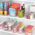 thumbnail image 7 of primebox Plastic Food Storage 6 Pack Clear Container Bin with Handles for Organizing Kitchen, Pantry, Refrigerator, Freezer, Pantry, Cabinet, Closet, Bathroom. 14”x8”x5”, 7 of 7