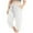 White, variant on Tdoqot Womens Plus Size Capris with Pockets- Summer Casual Baggy Soft Elastic Waist Cargo Pants Gray Size 5XL