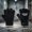 Black, variant on Unisex Fingerless Gloves Garden State Lettering Breathable Hook-and-Loop