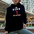 thumbnail image 2 of I'm Retired Not Expired Quote with a Golf Player, Golfing or Golfer Themed Merch Gift, Navy Blue Hooded Sweatshirt or Hoodie, X-Large, 2 of 5