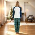 thumbnail image 7 of Stralyhd Family Christmas Pajamas Matching Sets Funny Xmas Tree Print Long Sleeve T-Shirt with Plaid Pants Matching Outfits for Holiday, 7 of 7