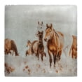 thumbnail image 2 of LightBoxJournal 15x15 Black Ornate Wood Framed with Double Matting Museum Art Print Titled - Wild Horses of the Great Basin Lomography 06, 2 of 4