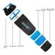 thumbnail image 2 of XTKS Botella Coctelera - Taza Coctelera de Proteínas con Compartimentos de Almacenamiento - Botellas de Batido de Entrenamiento a Prueba de Fugas con Mezclador para una Mezcla Suave - 500ML/16oz (AZUL, 2 of 5