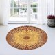 thumbnail image 4 of Alfombra Redonda Antideslizante Ticfox Lavable para Silla Rotay Dormitorio 80 cm, 4 of 8