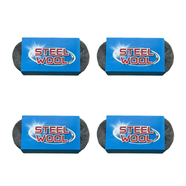 Steel Wool Lipulacer 0000, grado 4, paquete de 3 pulgadas x 3,35 m