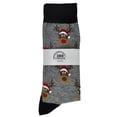 thumbnail image 5 of Men's Christmas Socks Snowmen All-Over Print & Reindeer Size (10-13) 2-Pair Set, 5 of 6