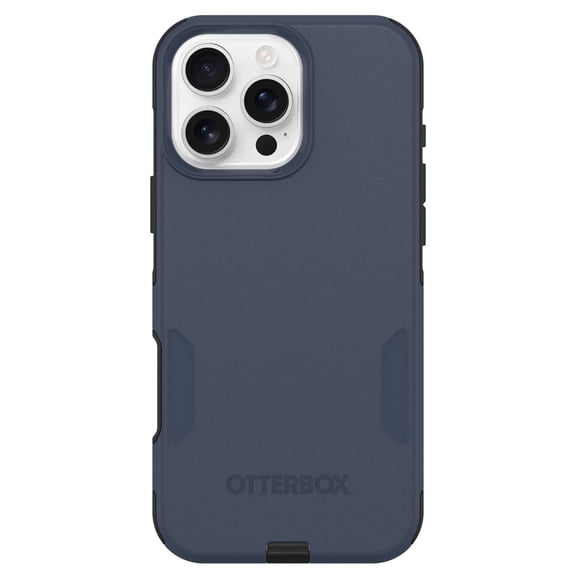 OtterBox iPhone 16 Pro Max (Only) – Commuter Series Case – Built-In MagSafe – Thin, Dual-Layer, Pocket-Friendly, Port Cover – Midnight Sky (Blue/Black