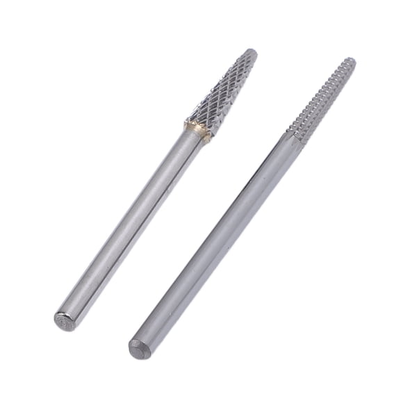 Brocas Limpiadoras De Cutículas De Uñas, Bajo Rendimiento De Corte, 2 Piezas, Brocas Con Forma De Aguja, Alta Nitidez, Profesionales Para Máquina De Manicura