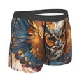 thumbnail image 2 of Rateoe Colorful Owl Tattoo Art Mens Boxer Briefs Poly Spandex Performance Boxer Briefs Underwear Hem Boxer Briefs - X-Large, 2 of 8