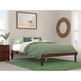 thumbnail image 1 of AFI Colorado Solid Wood Queen Bed with USB Charger in Walnut, 1 of 7