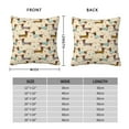 thumbnail image 2 of Fuzoiu Dachshund Dog Print Square Pillow Cover,Hidden Zipper Design,Luxury Square Pillow Case, Throw Pillow,Couch Cushion-20"x20", 2 of 7