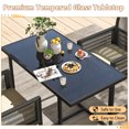 thumbnail image 6 of Gymax 3PCS Patio PE Wicker Furniture Set Cushioned Chairs w/Folding Backrest Backyard, 6 of 10