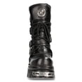 thumbnail image 4 of New Rock 373-S4 Black Leather Gothic Mid Calf Boots 46, 4 of 8