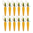 thumbnail image 4 of 12pcs Easter Carrot Hanging Ornaments Easter Decorations for Home Premium Foam Glitter Artificial Carrots for Easter Hanging Decoration 7 In, 4 of 12