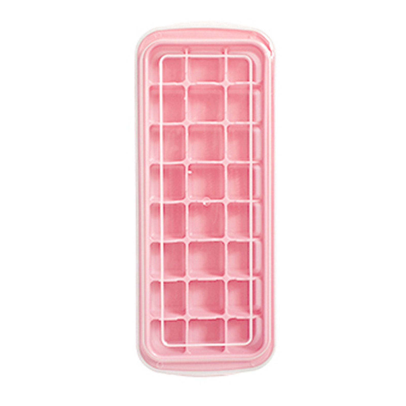 Ice Cube Trays,Ice Tray Food Grade Flexible Silicone Ice Cube Tray Molds with Lids, Easy Release Ice Trays Make 24/36 Ice Cube, Stackable Dishwasher Safe - image 1 of 8