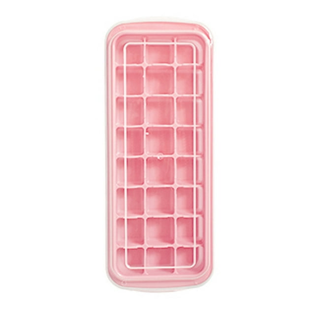 Ice Cube Trays,Ice Tray Food Grade Flexible Silicone Ice Cube Tray Molds with Lids, Easy Release Ice Trays Make 24/36 Ice Cube, Stackable Dishwasher Safe