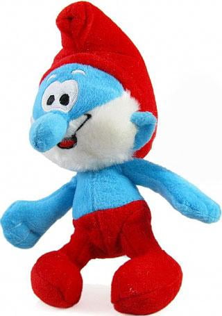 Papa Smurf 10" Plush The Smurfs Blue White Red 