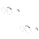 thumbnail image 4 of Minnieouse Montura de gafas redondas para hombre/mujer, gafas falsas transparentes, monturas de gafas redondas para mujer/hombre Type3 NO3, 4 of 6