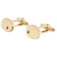 thumbnail image 2 of David Van Hagen Oval Ruby Cufflinks - Gold, 2 of 4
