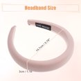 thumbnail image 5 of Unique Bargains 3pcs Fabric Wide Headbands Simplicity Design Classic Style 1.18inch White Beige Light Brown for Women, 5 of 7