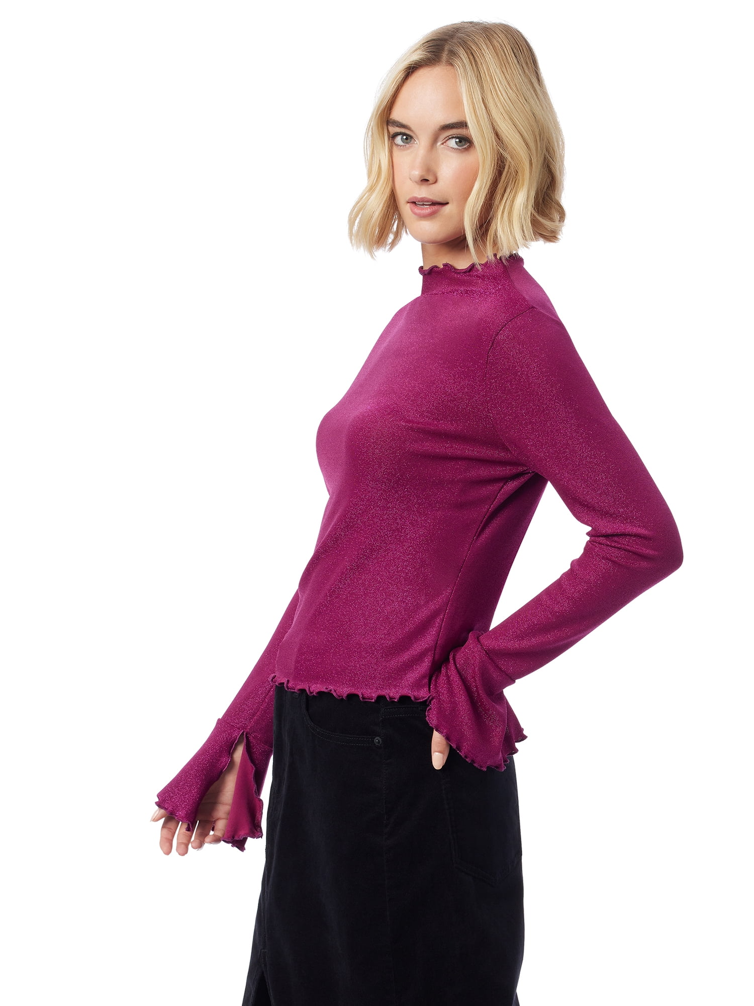 Jessica Simpson Women's Savana Sparkle Knit Top, Sizes XS-XL