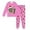 f#258Pink322, variant on CAIVO Kids 6 7 Printed Christmas Two Piece Clothing Set Long Sleeve O-Neck Tops Pants Outfit Boys Girls Classic Clothes Sets