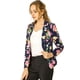 thumbnail image 1 of INSPIRE CHIC Chaqueta Tipo Blazer Informal Con Solapa De Muesca Y Manga Larga Para Mujer Azul marino-Floral S, 1 of 6