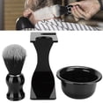 thumbnail image 3 of Outil de Rasage pour Barbe, Ensemble de Rasage pour Barbe Bol Noir, 3 Pcs pour Hommes Père, 3 of 8