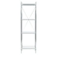 thumbnail image 3 of Linon Pinnacle Chrome and Glass Shelf, Four Spacious Shelves, 3 of 11