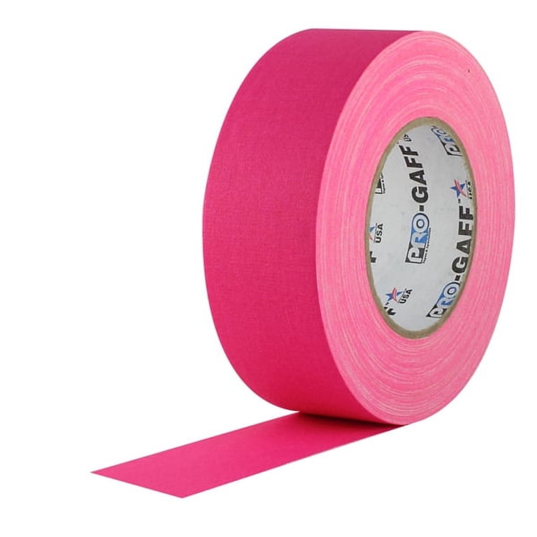 Shurtape P-660 Pro Grade Gaffer Tape - Fluorescent Pink, 2" X 60 Yards, 2 Rolls