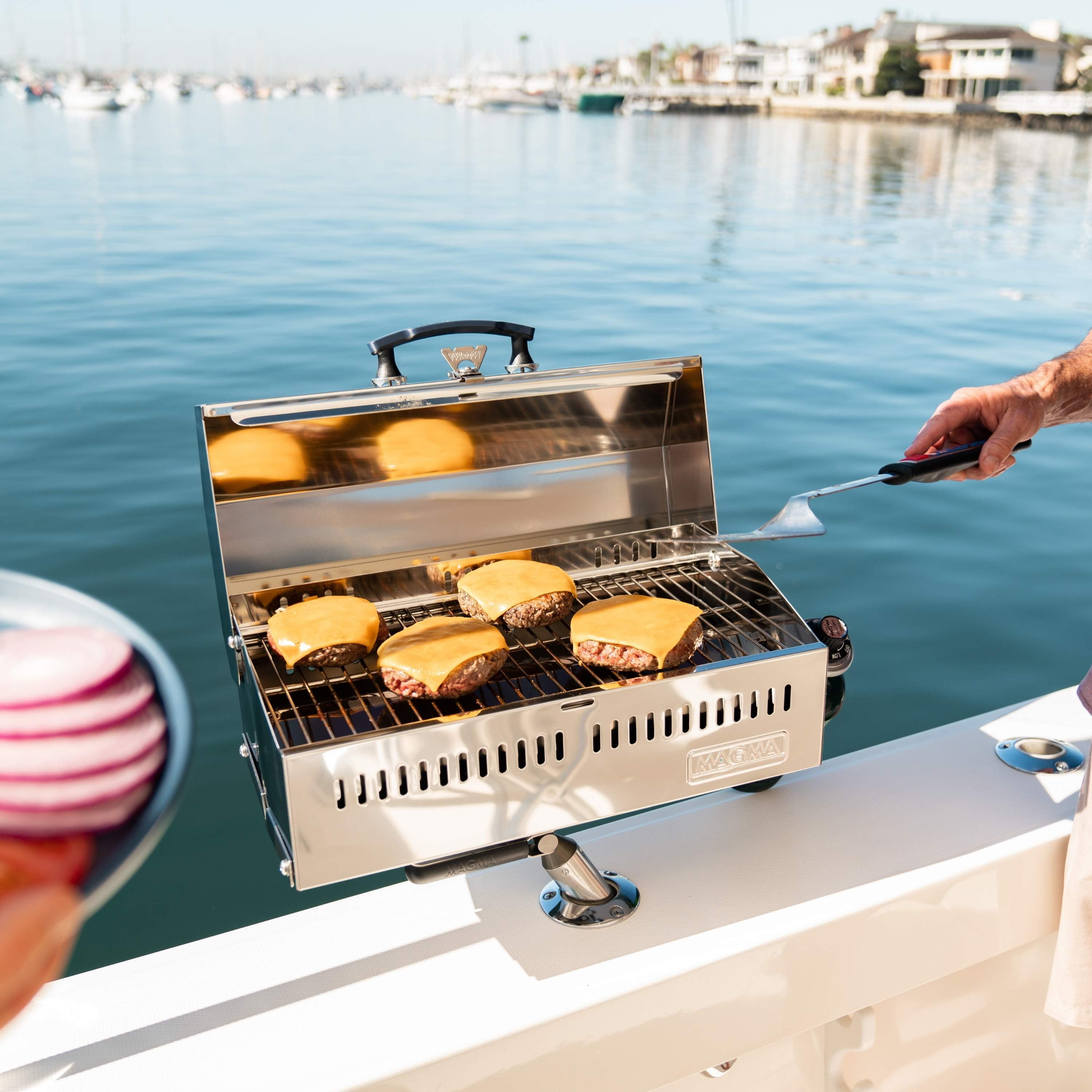 マグマ(Magma) バーベキューグリル カボ 炭用 A10-703C Magma A10-703 Marine Kettle Cabo Gas Grill | Portable Stainless