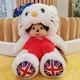thumbnail image 3 of 20cm Kawaii Stitch Pikachu Kuromi Cartoon Cute Animation MONCHICHI Plush Toy Room Decoration Children's Birthday Gift Xmas Doll, 3 of 5