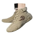 thumbnail image 3 of Espadrilles pour Hommes Bottines Montantes en Daim Mode Décontractée Confort Extérieur, 3 of 9