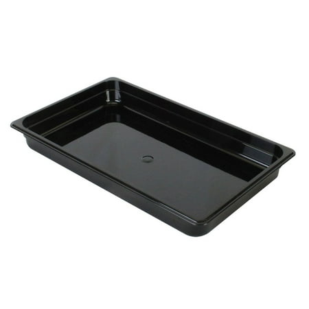 

Full Size 2 1/2 Deep Polycarbonate Food Pan Black Pack of 1 2 Packs