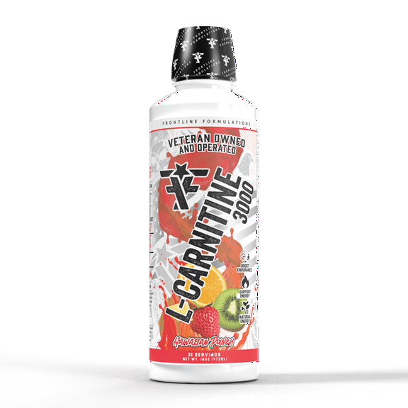 Frontline Formulations L-Carnitine | Premium Stimulant Free Workout Drink | Transforms Fat Into Energy and Supports Muscle Recovery For Men and Women | Hawaiian Punch