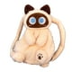 thumbnail image 5 of Bonita mochila con diseño de gato, elegante mochila de viaje, mochila escolar para estudiantes. beige, 5 of 9